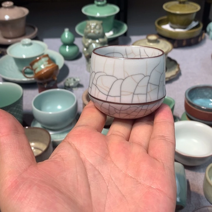 清***影龙泉青瓷手工制作