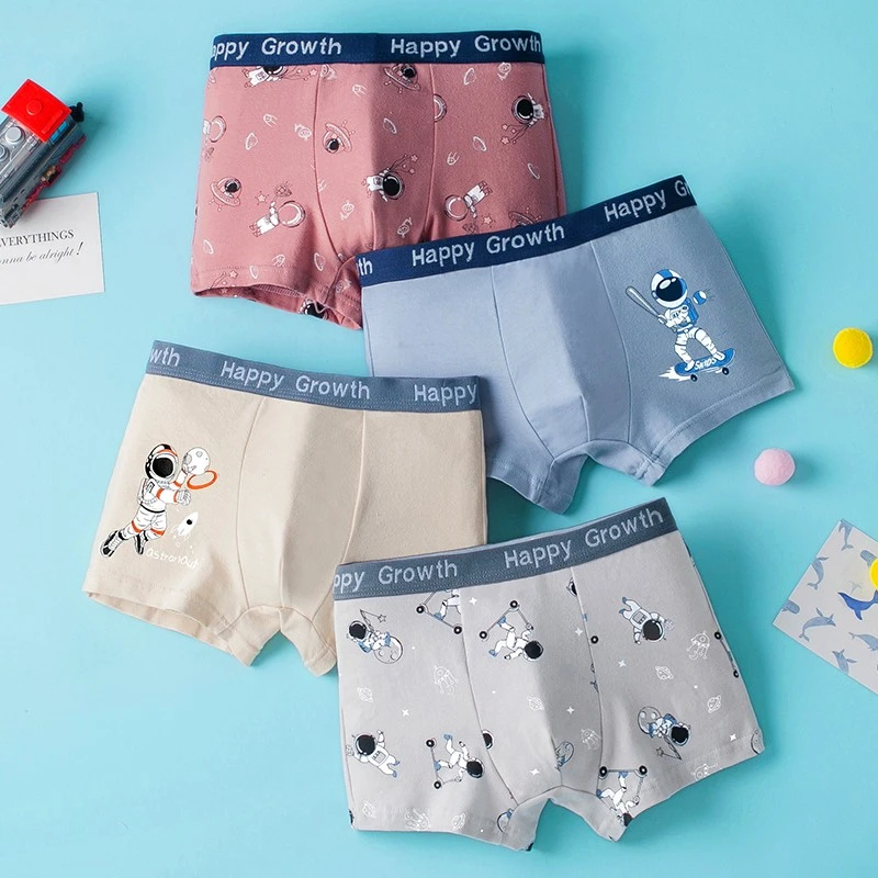 儿童内裤纯棉男童三角裤全棉裤头男孩宝宝中大童四角短裤平角底裤