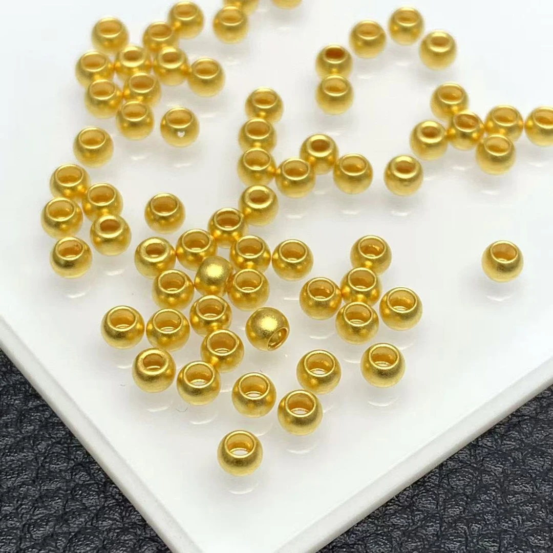 YZ3030-足金5粒磨砂面3mm左右配件-BH(多样性发其一