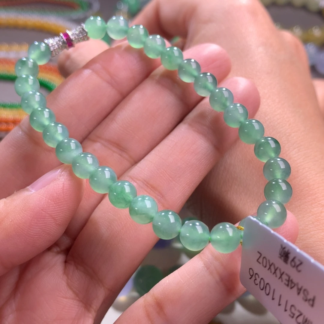 翡翠未镶嵌手链卡6