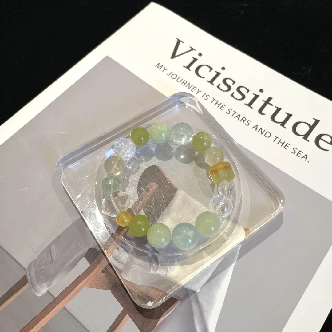 YIMI 天然水晶热带雨林多宝手链x1691（多样性发货11毫米）