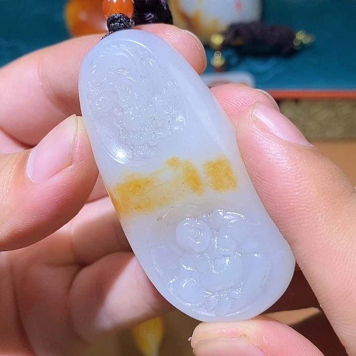 和田玉未镶嵌挂件CC