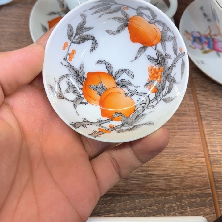 纯手绘精品盖碗杯