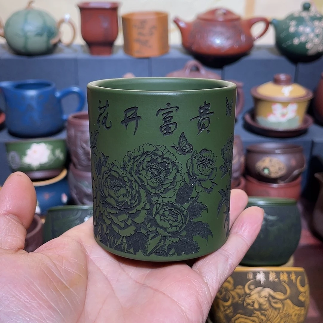 原矿紫砂手工主人杯