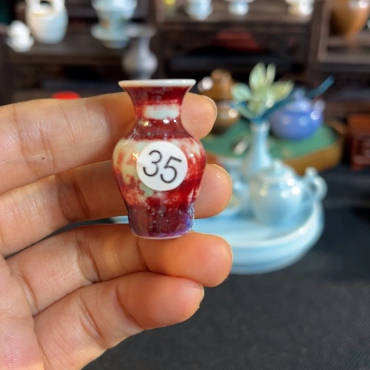 摆件微陶老王迷你花瓶