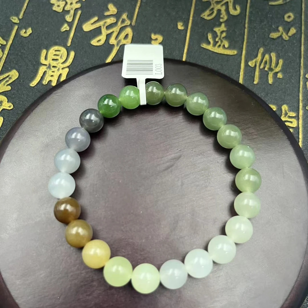 天然精品和田玉多宝手串时尚百搭8mm