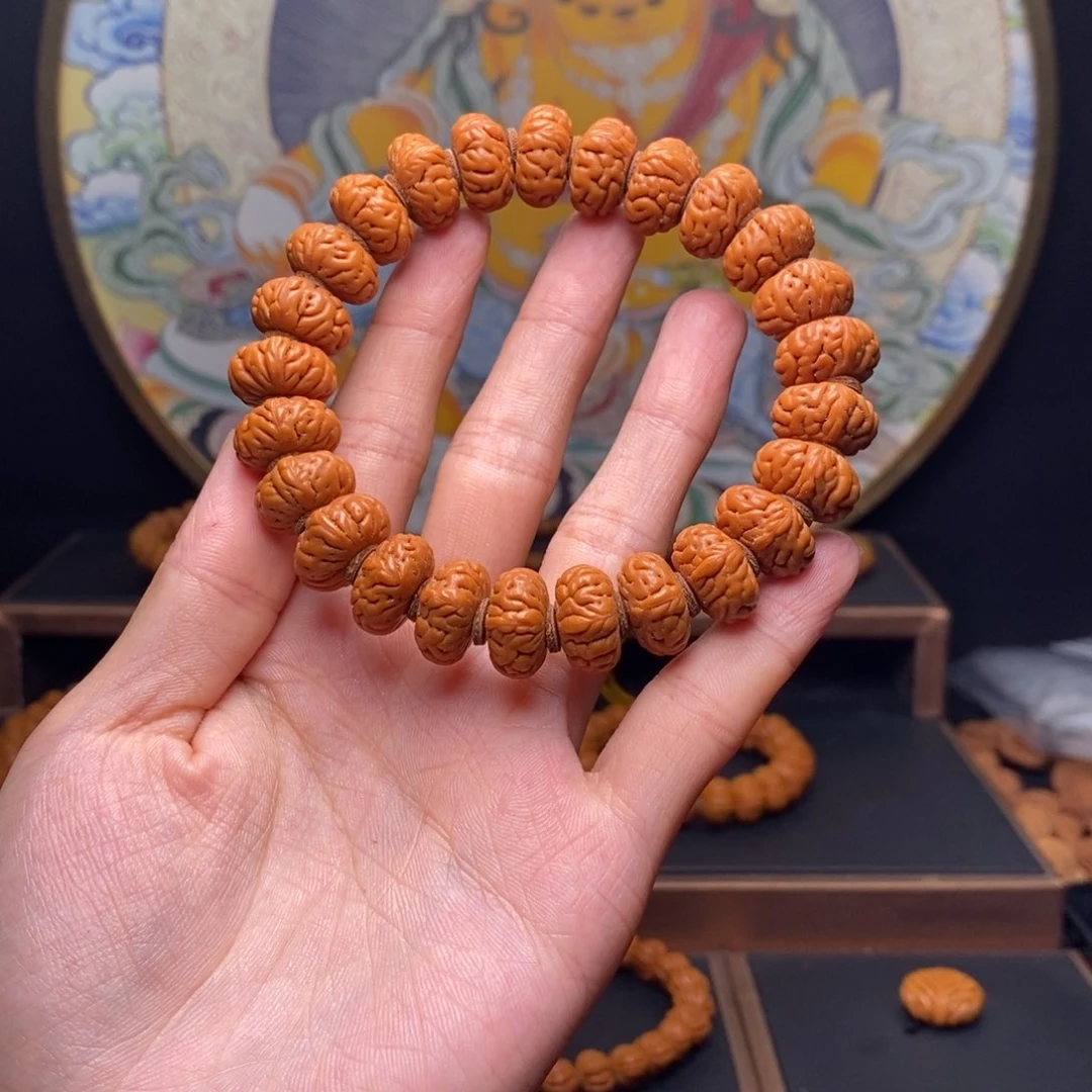 手串桃核九*龙纹桃核大肠