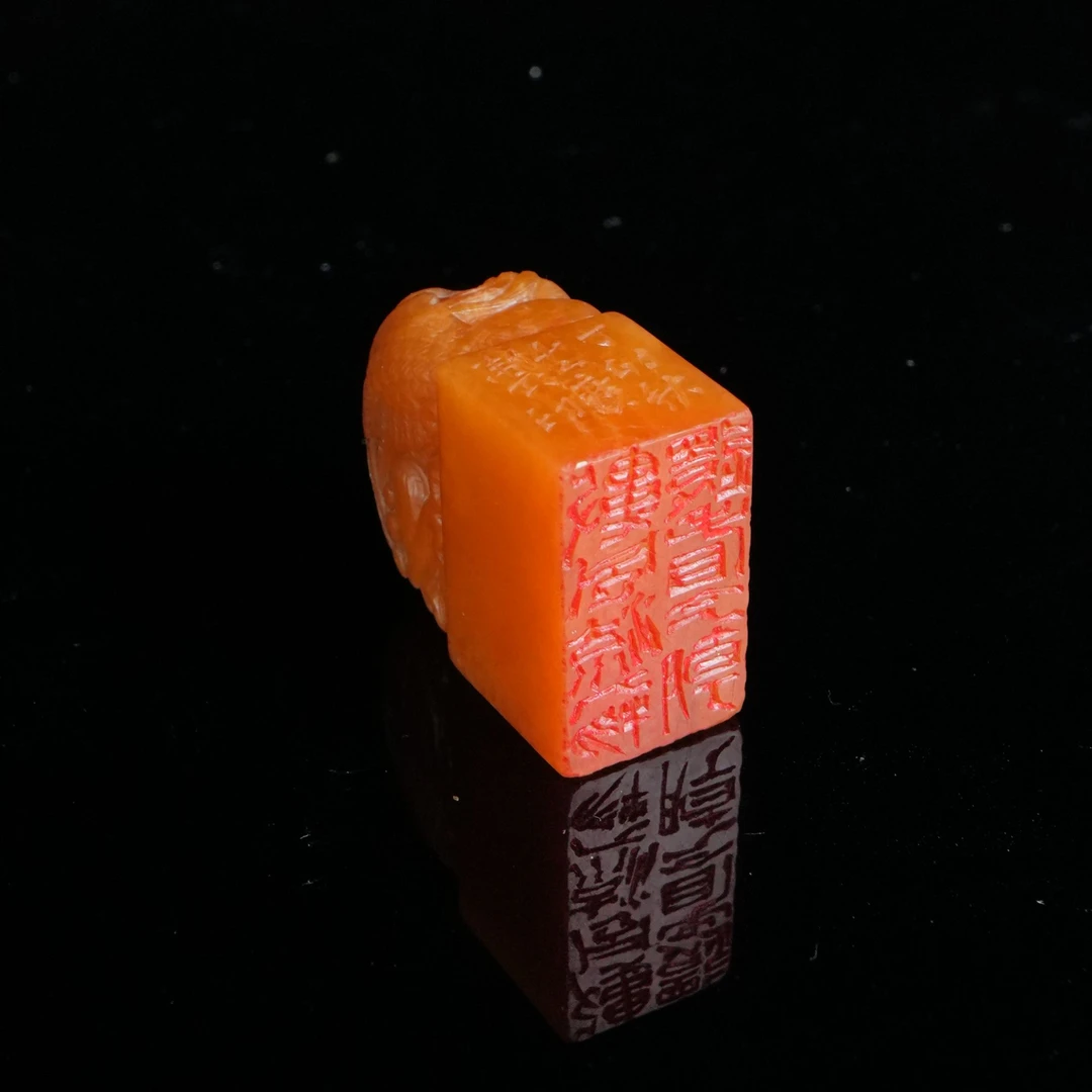 DY-B9664寿山石 “数风流人物还看今朝”印章 28*16*37mm39.65g