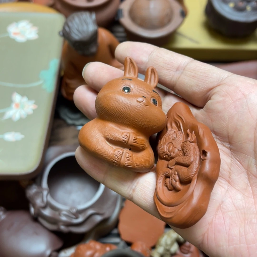 紫砂茶宠紫砂瑕疵