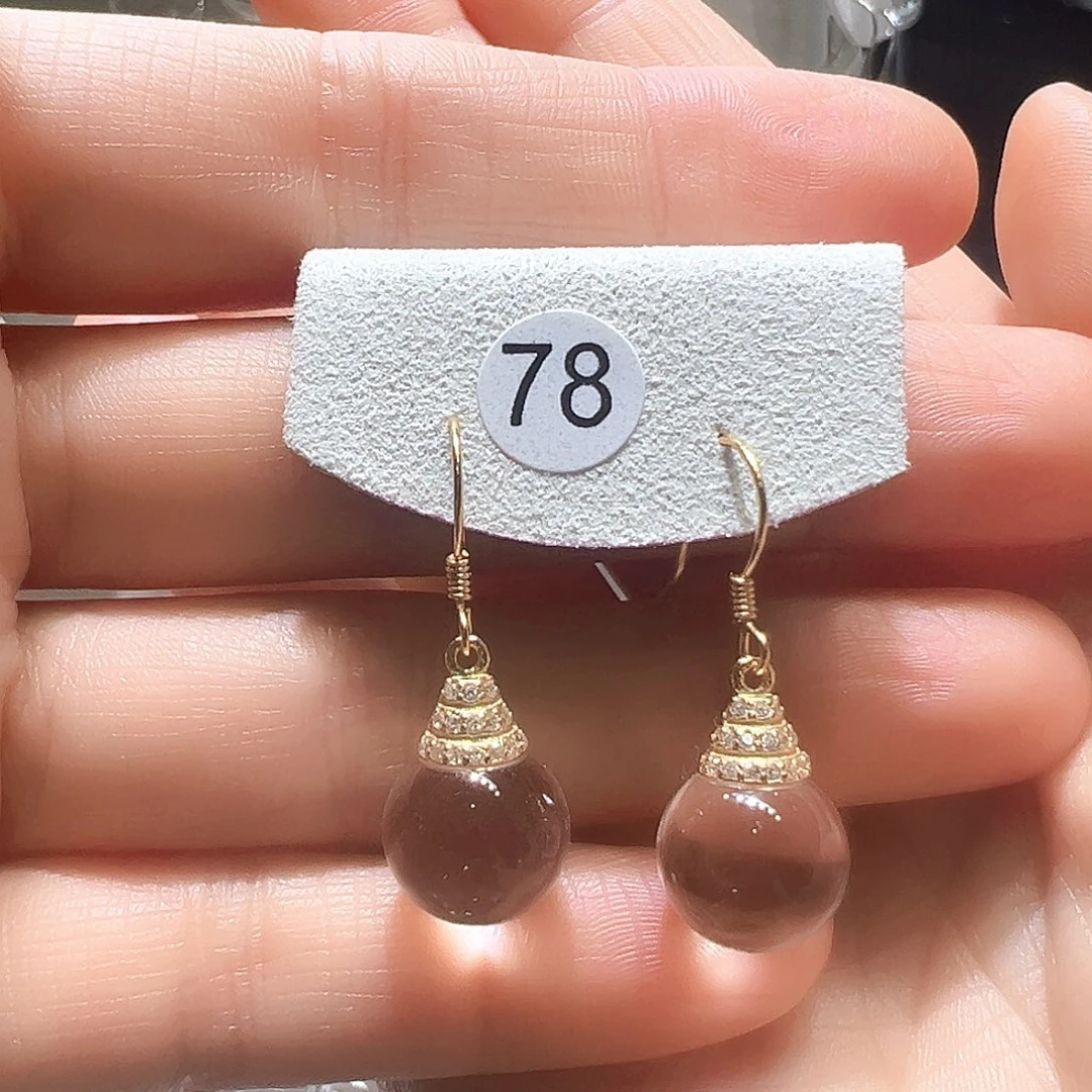 水晶耳饰银S925镶嵌不退不换不退运费