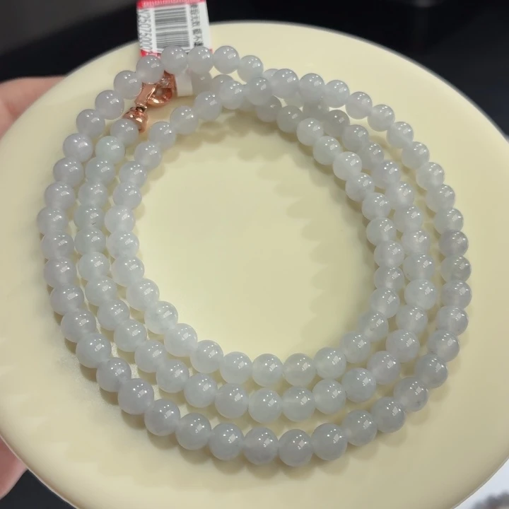 翡翠未镶嵌手链冰胶浅乌鸡卡5.4