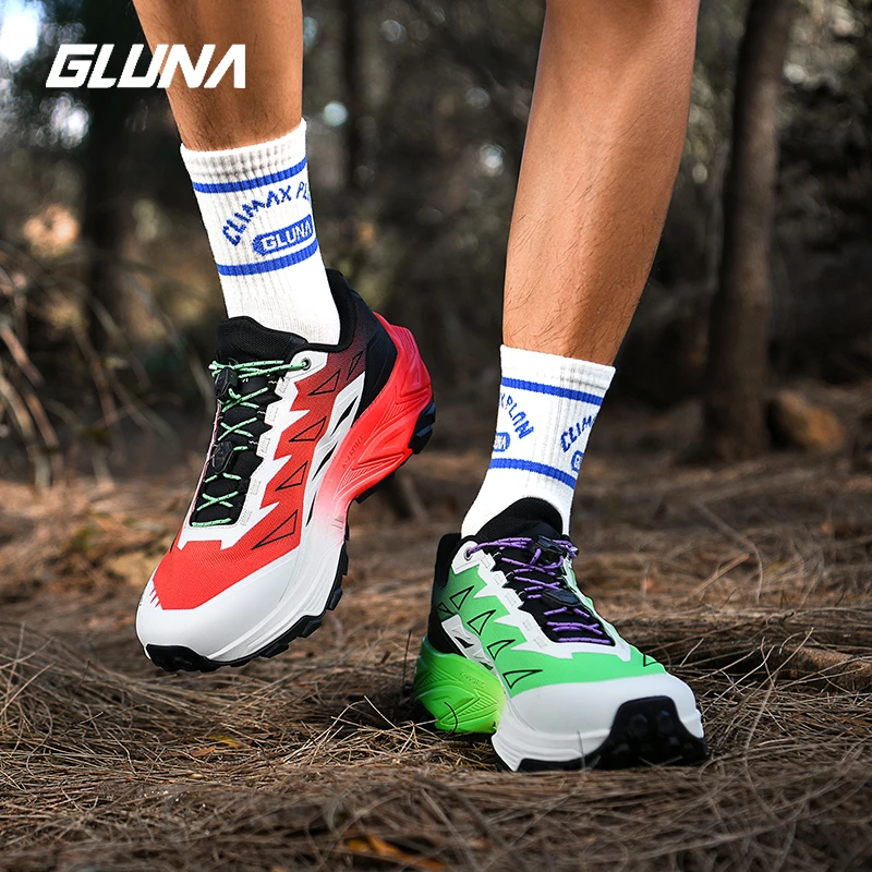 GLUNA【麒麟4.0pro旷野】哥鲁纳越野跑鞋透气户外防滑徒步鞋跑鞋