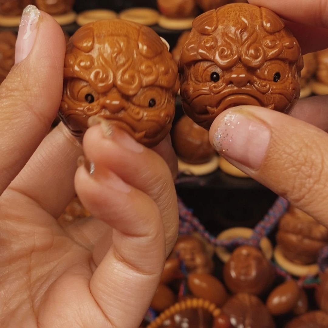 手串/手链橄榄核麒麟一对0078