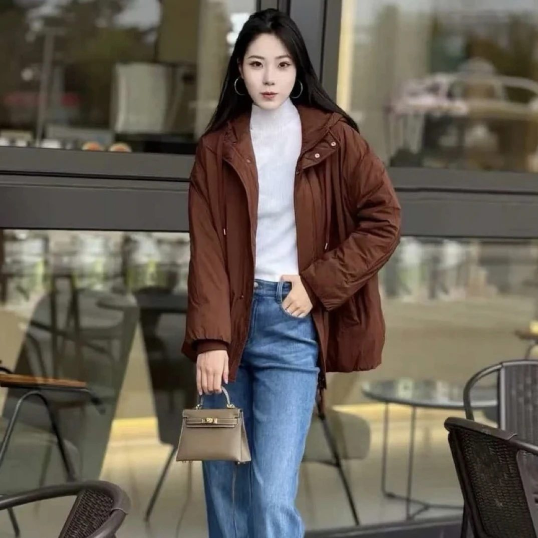 时尚休闲舒适连帽棉服外套140052