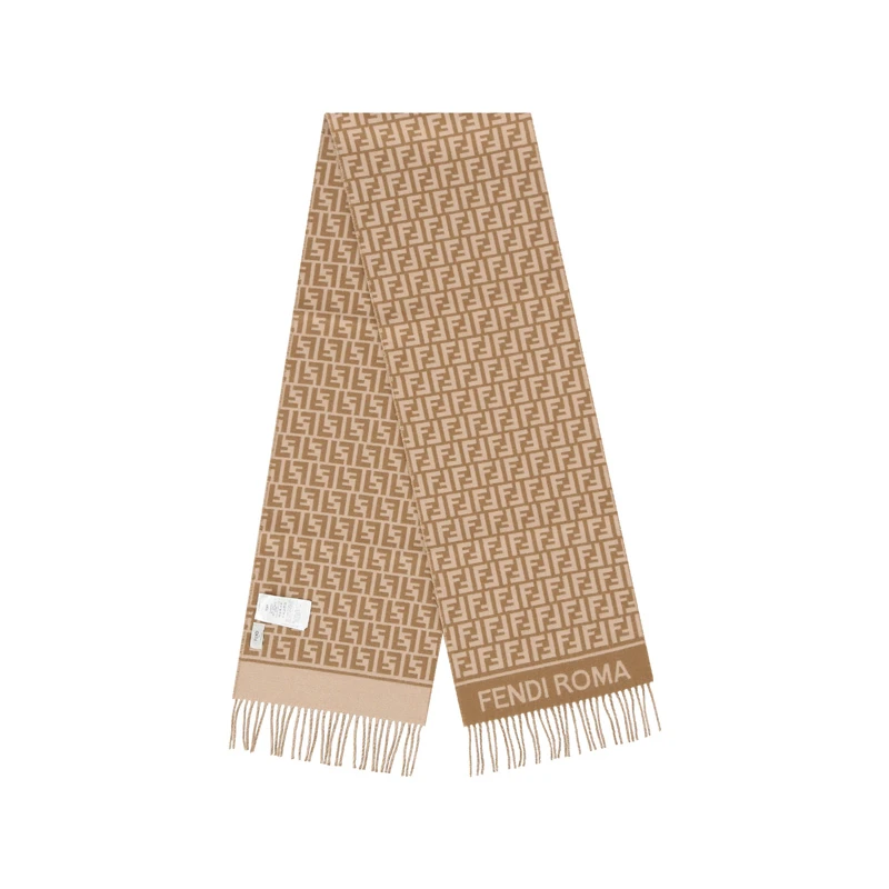 Fendi芬迪 新品 女士保暖流苏围巾30*190cm FXT113 AQCW