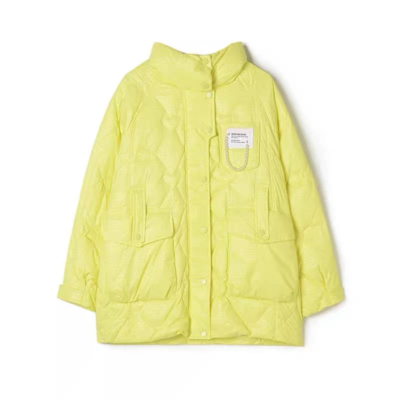 现编码902短款外套女装修身百搭时尚通勤休闲新抽绳宽松秋冬保暖