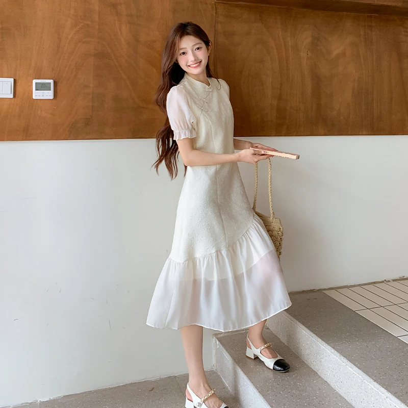 已出货2025夏装新款新中式盘扣旗袍连衣裙0958220P135K198