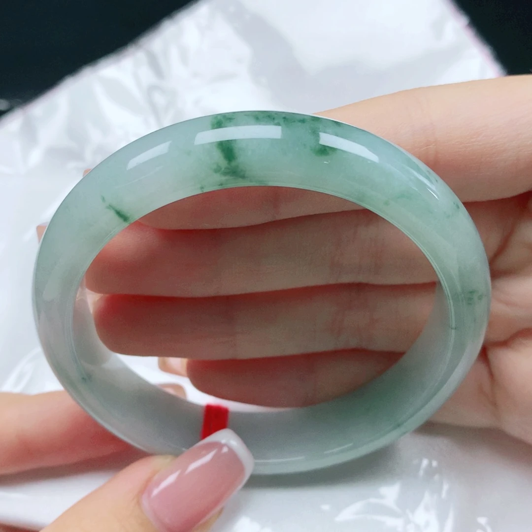 未镶嵌手镯翡翠55圈