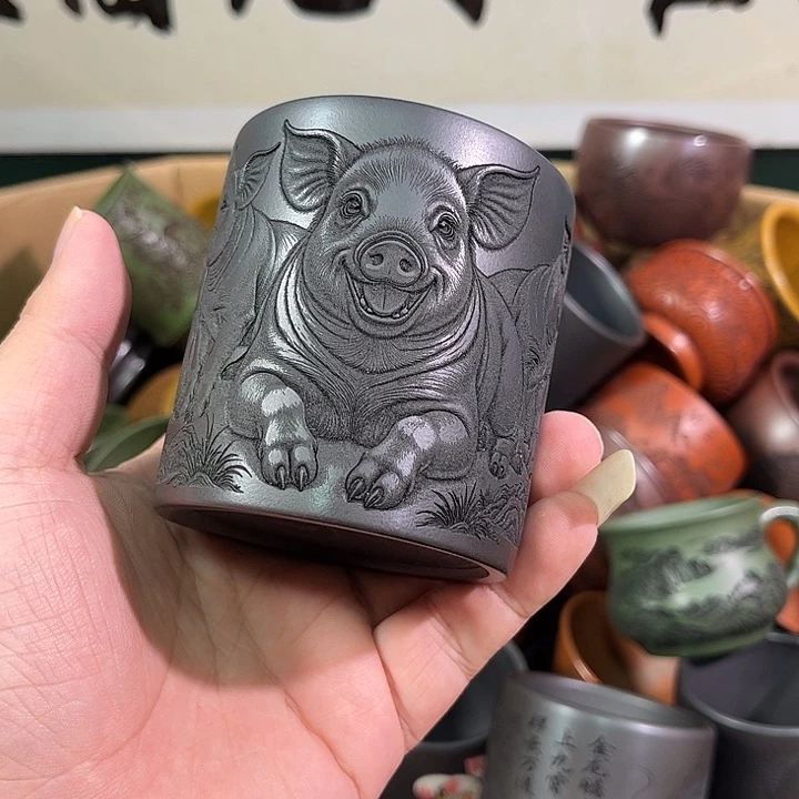 茶杯紫砂全手工紫砂主人杯