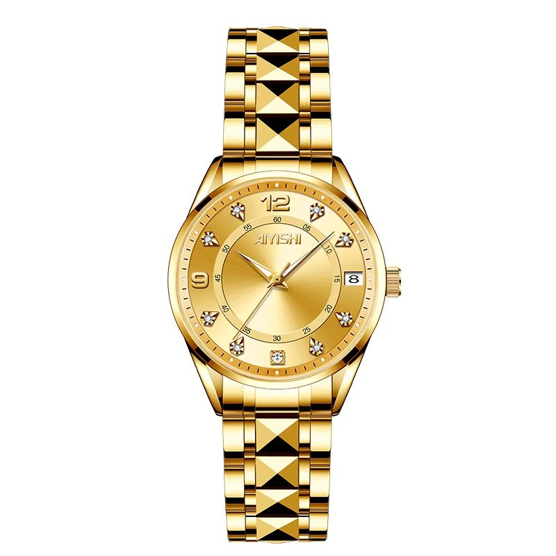 【集团专属】瑞士注册品牌AIYISHI全新未使用时尚防水女士腕表-2056