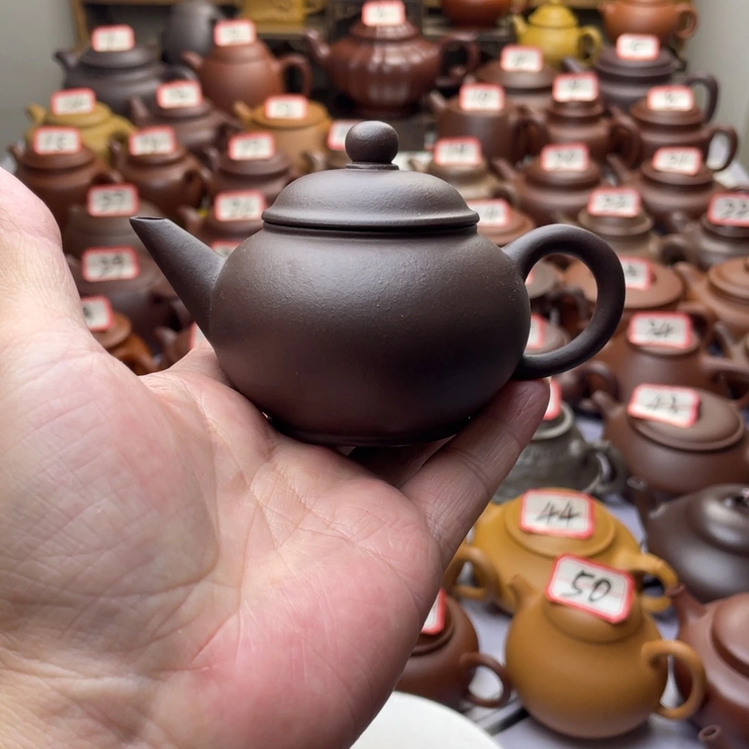 紫砂茶壶宜兴紫砂半手工