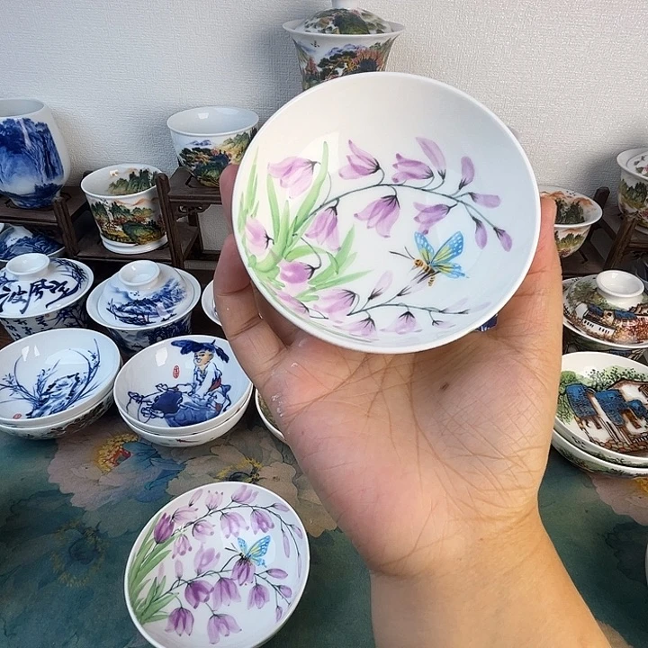 忠意堂釉下彩蝶恋花