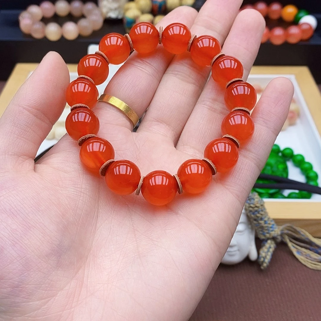 驼骨手串/手链海****鱼14mm鱼惊石骨235