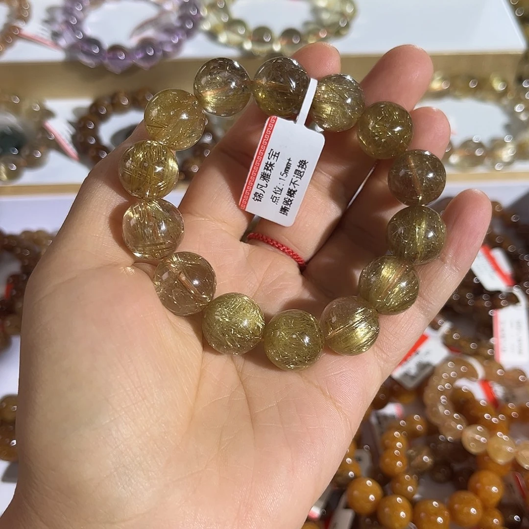水晶手链未镶嵌晶莹剔透