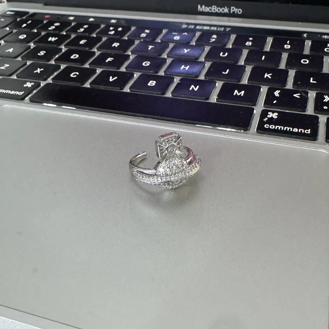 铜合金戒指 1868-重工立体土星戒指小众设计