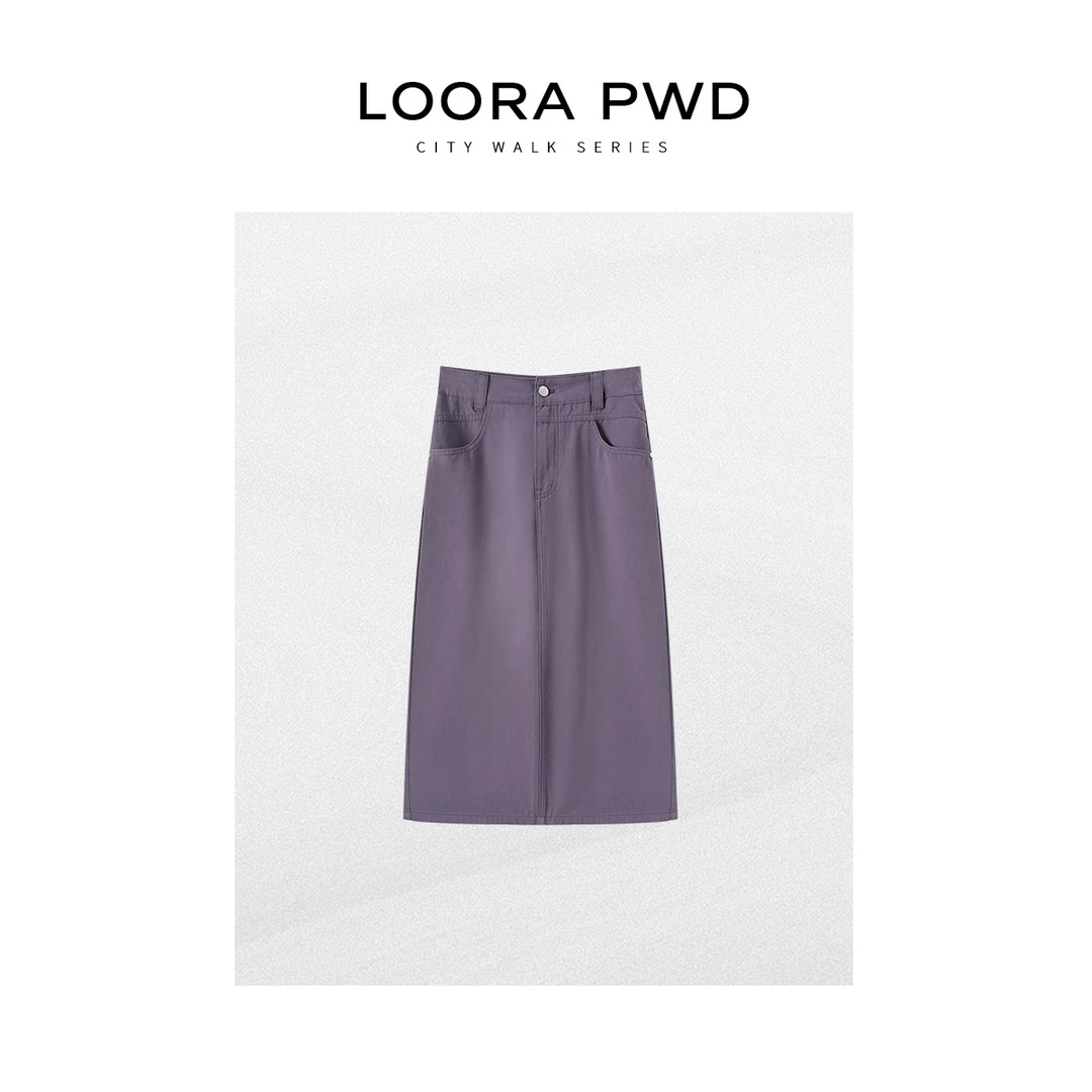 LOORAPWD/罗拉密码 【纯棉】牛仔百搭半身裙25CJBF0049N