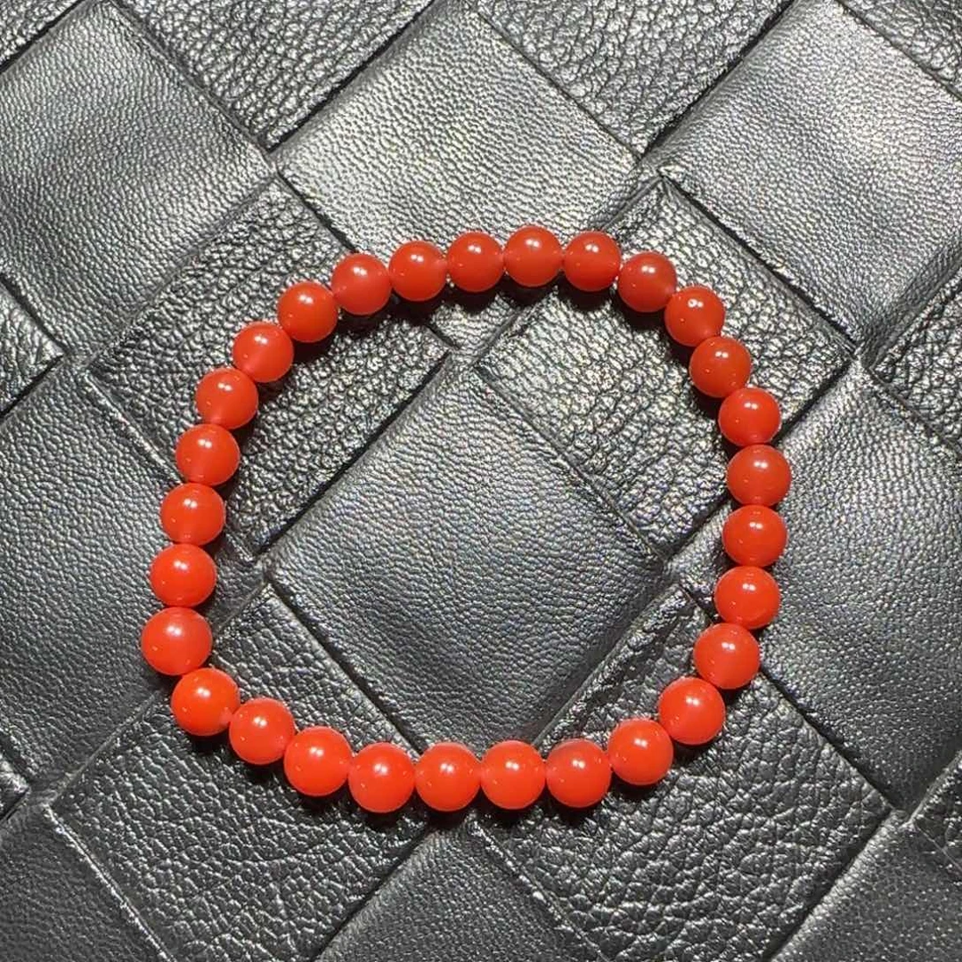 南红玛瑙未镶嵌手串6mm➕