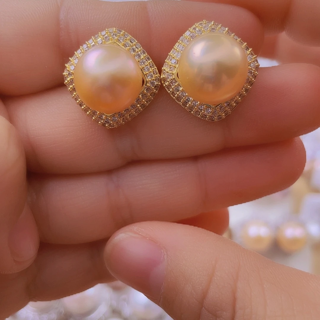 未镶嵌耳饰淡水珍珠