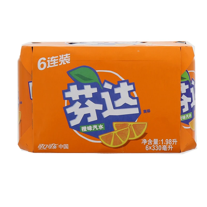芬达橙味汽水六连包330ml*6