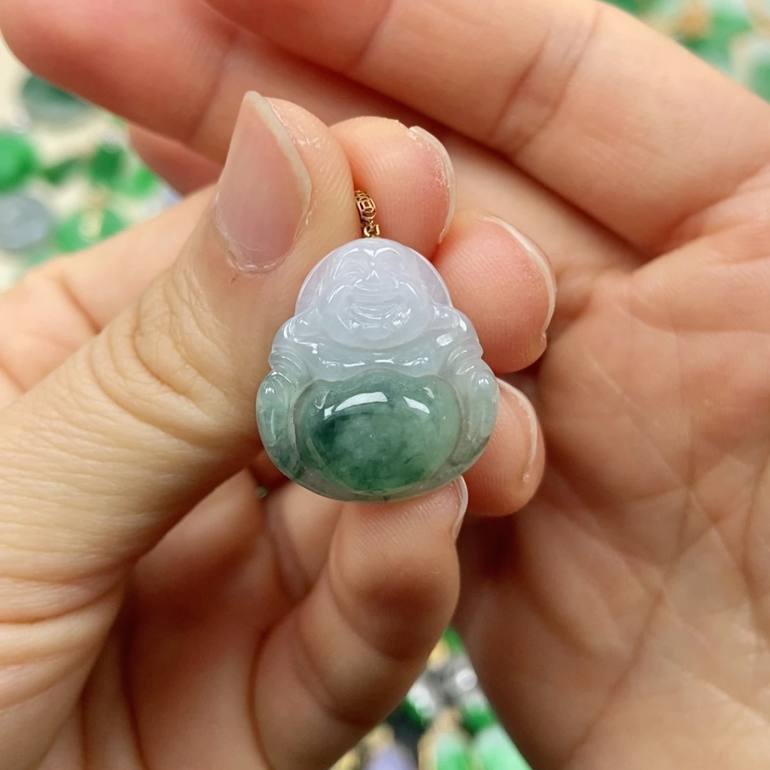 翡翠未镶嵌颈饰婵