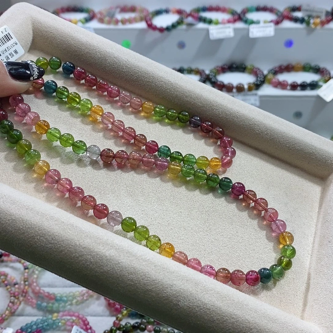 碧玺手链未镶嵌多样性发一条