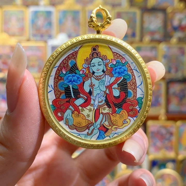 吊坠般若唐卡非遗传承