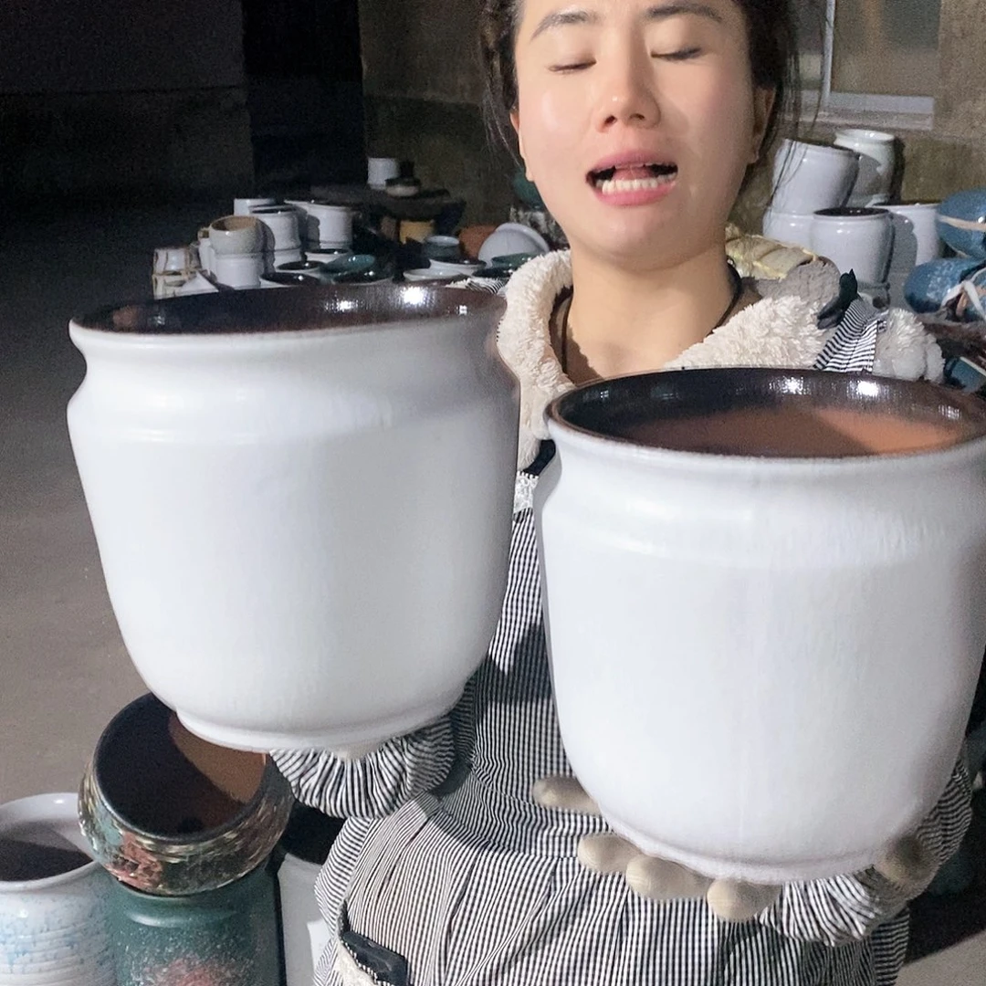 红泥花盆正品口20高20