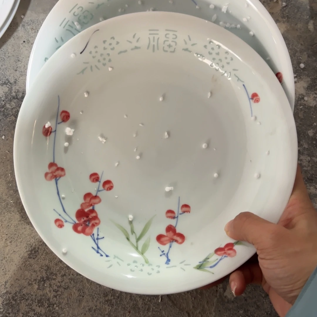 玉瓷景德镇陶瓷两只微瑕
