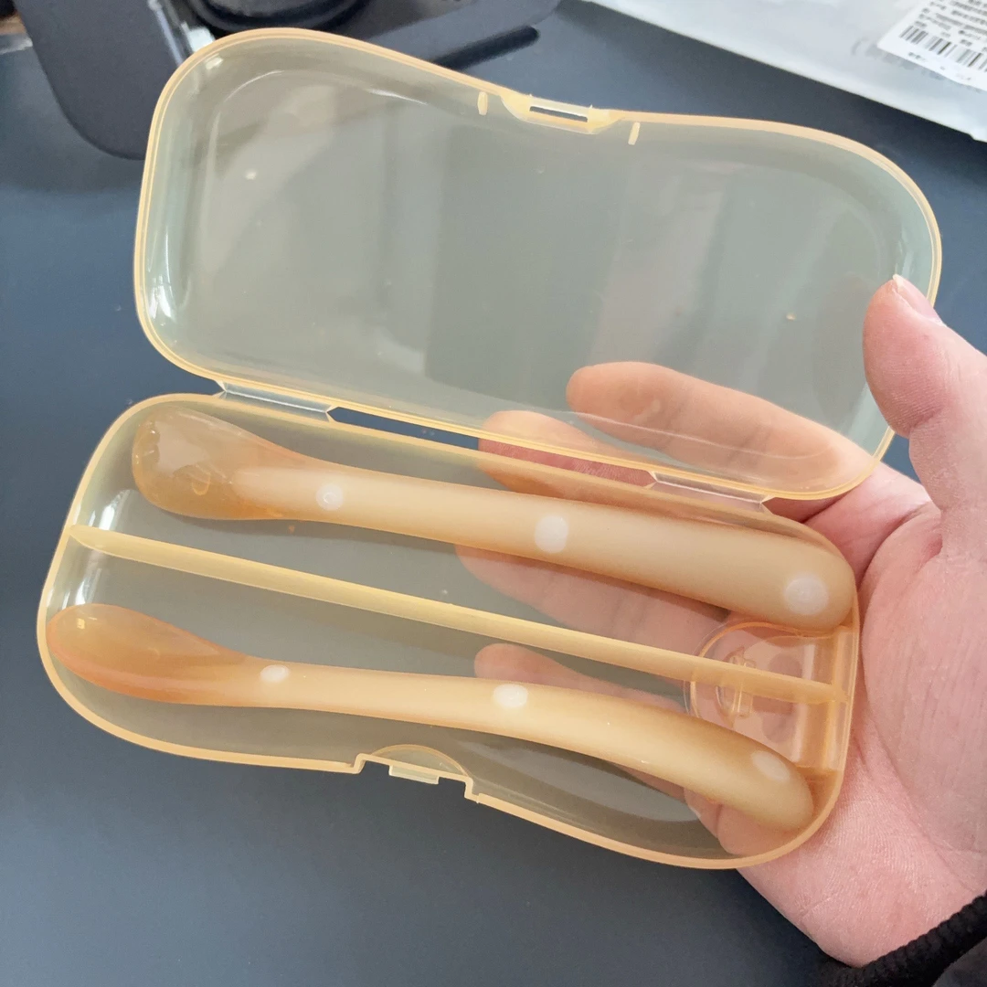 婧麒宝宝辅食勺婴儿勺子0-6个月新生儿宝宝吃饭餐具辅食硅胶勺