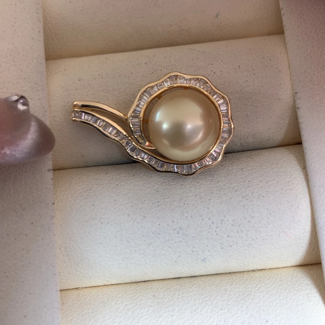 海水珍珠颈饰银S925镶嵌