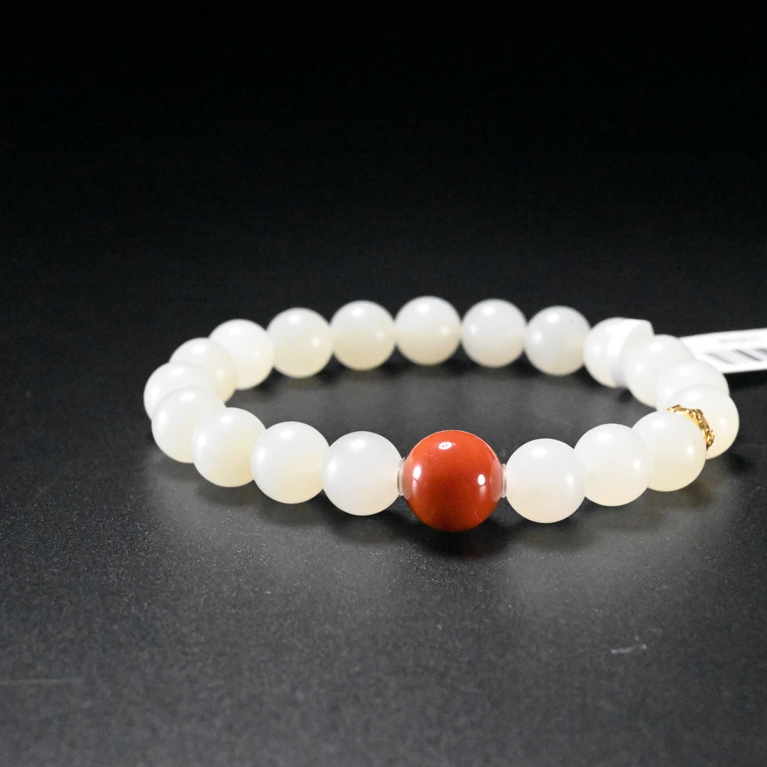 lot8865 和田玉手串/保利