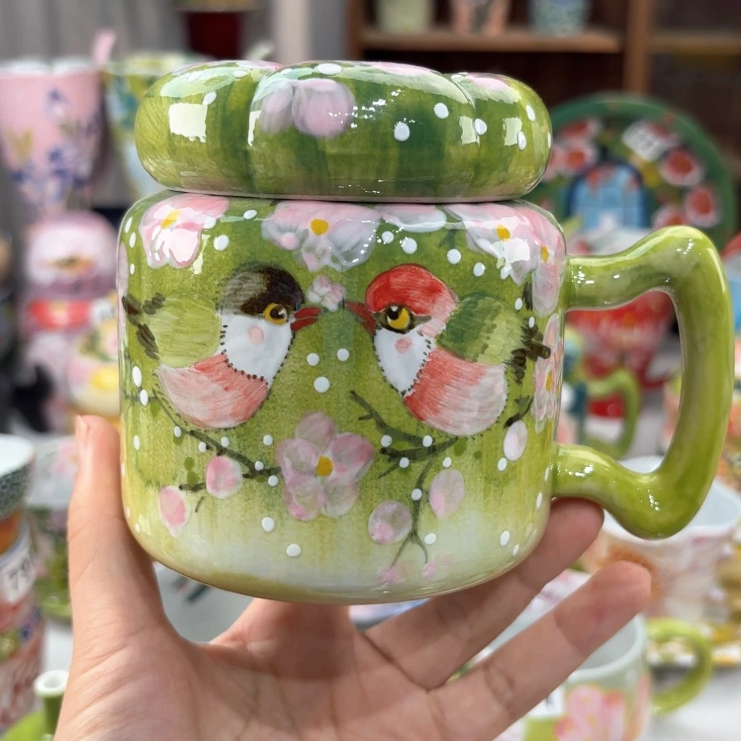 景德镇手绘高温釉下彩陶瓷茶具