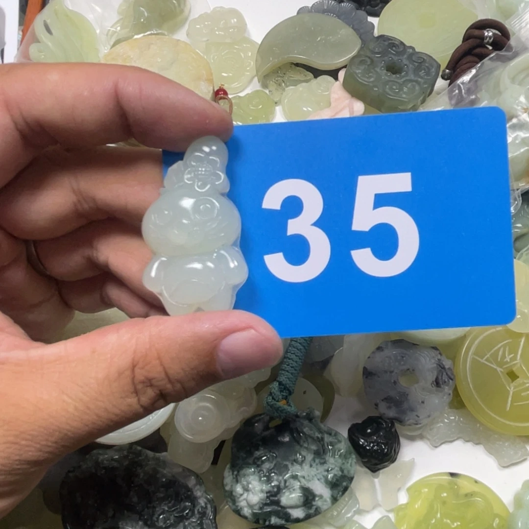 蛇纹石玉合金颈饰
