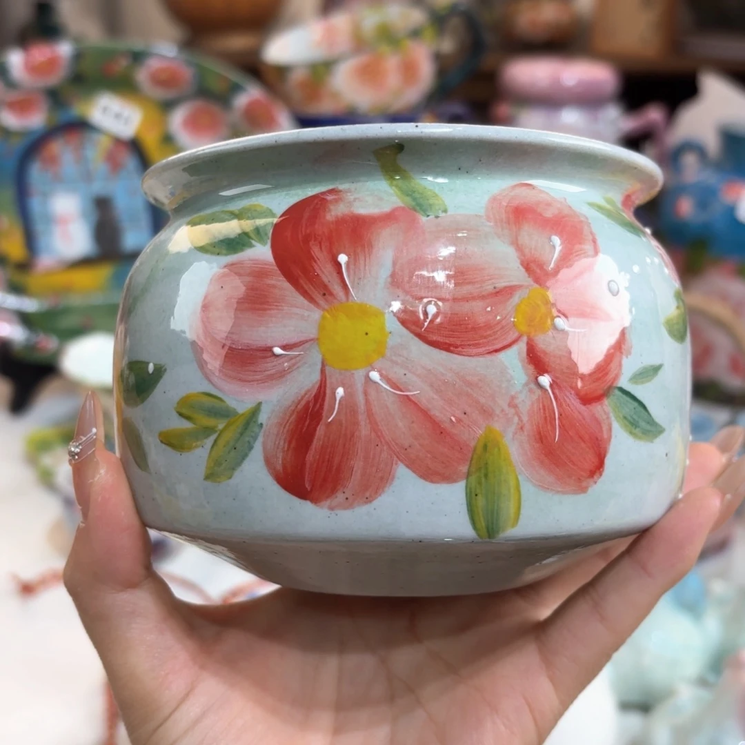 景德镇手绘高温釉下彩陶瓷茶具