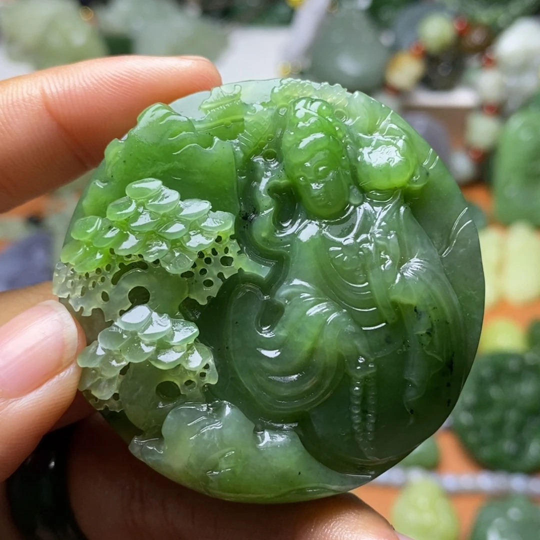 和田玉未镶嵌颈饰