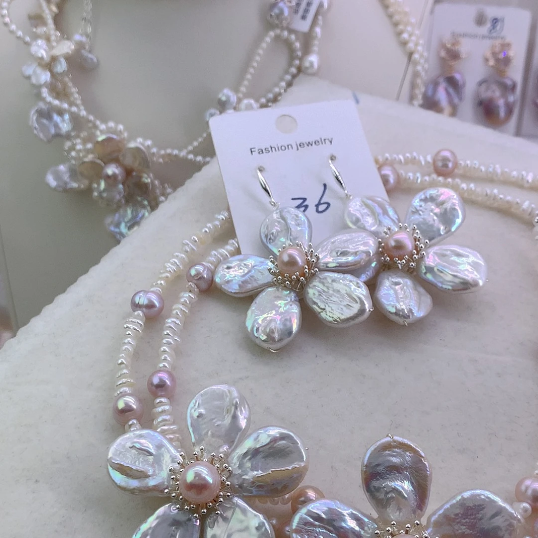 姹***红未镶嵌项链淡水珍珠