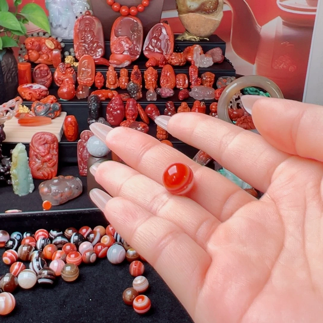 欧***米玛瑙/玉髓未镶嵌单珠