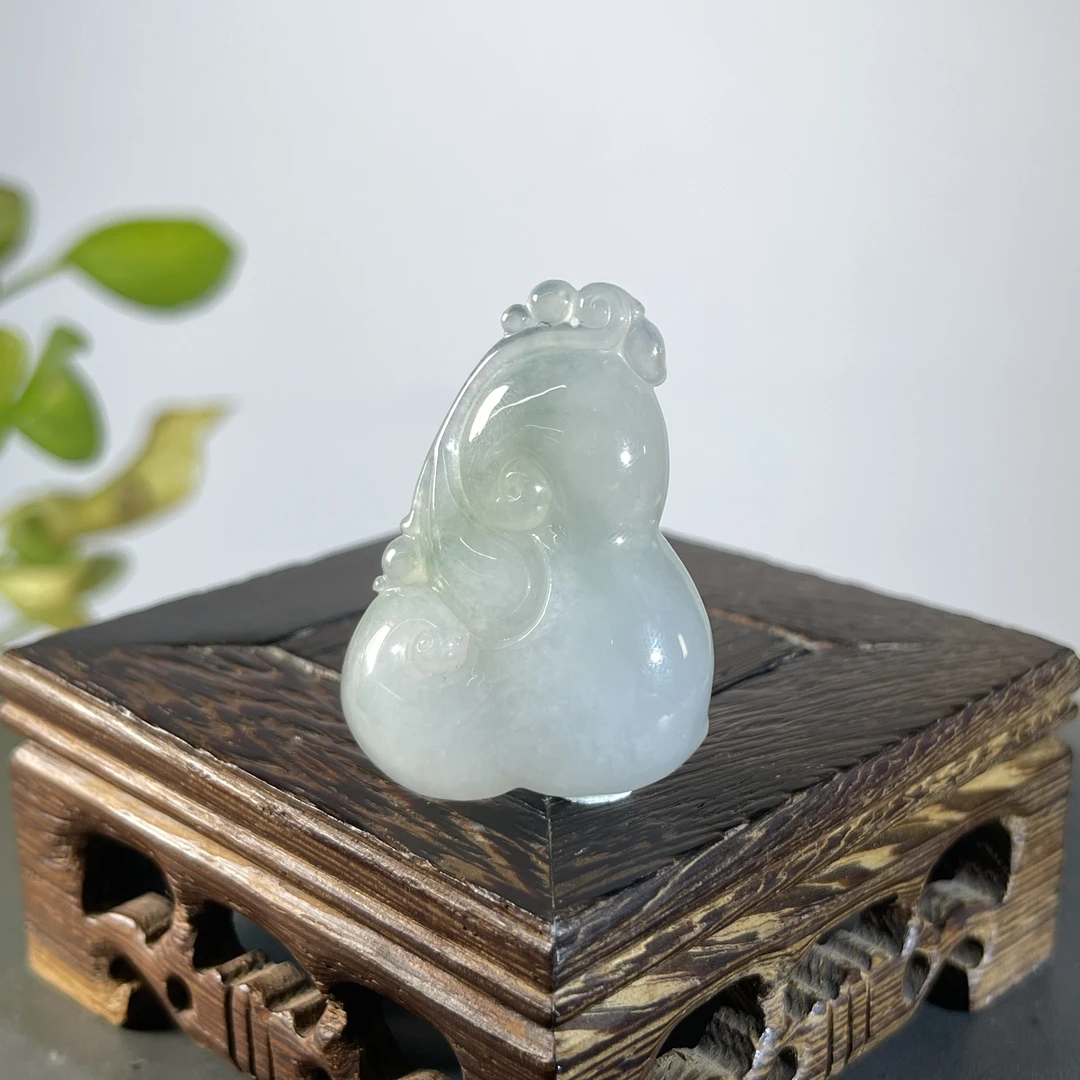 JYB03-46  天然缅甸A货翡翠  如意