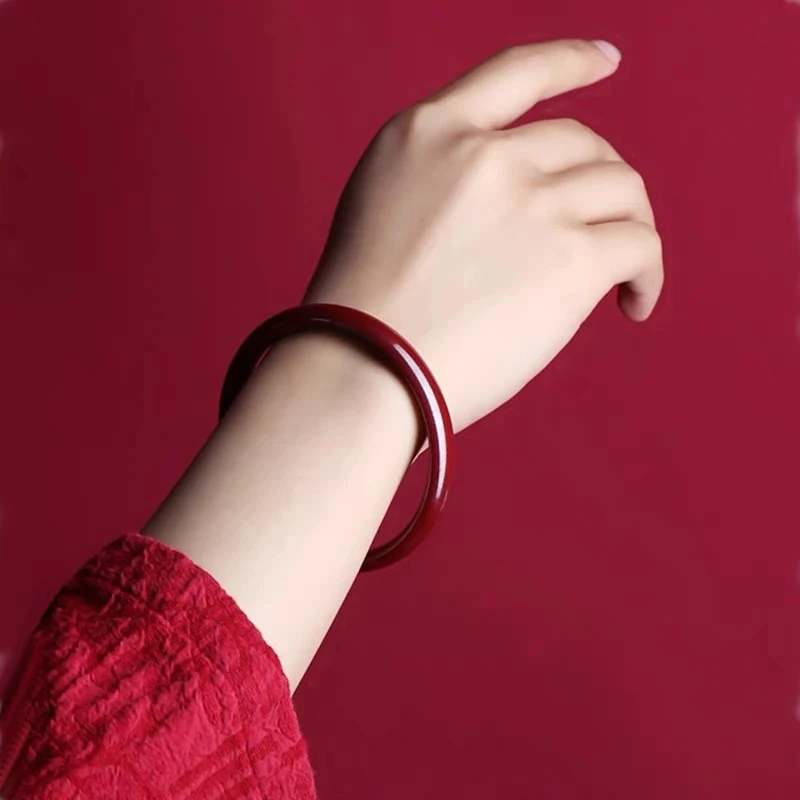 含辰砂工艺品含朱砂紫金砂莲花内刻心经手镯素圈叮当手镯