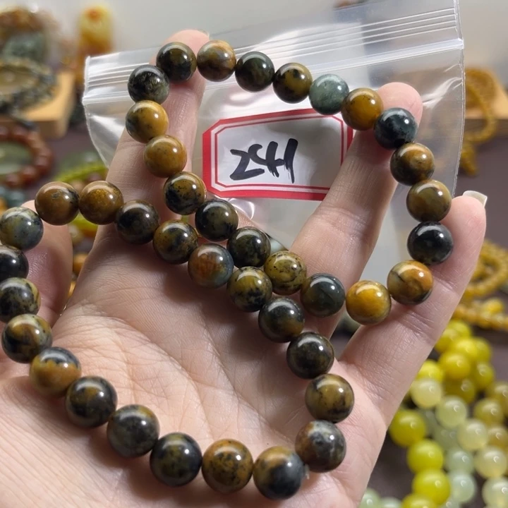未镶嵌蛇纹石玉手链